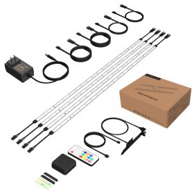 Addressable LED Strip with Magnetic Backing and Dimmable RGB 5050 Color Changing