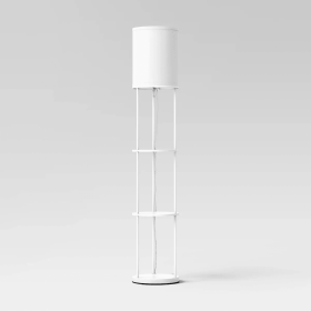 Shelf Floor Lamp White