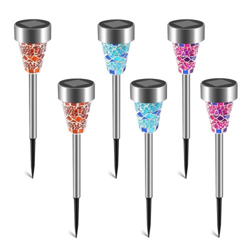 6Packs Solar Garden Lights Outdoor Solar Pathway Lights IP44 Water Resistant Landscape Lights 6Packs Solar Garden Lights Outdoor Solar Pathway Lights IP44 Water Resistant Landscape Lights