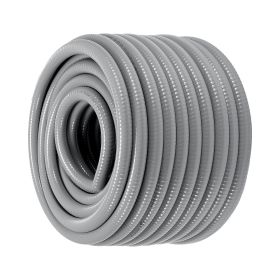 VEVOR 3/4-Inch Flexible Electrical Conduit, 100 ft, PVC Liquid-Tight Conduit Non-Metallic with 5 Straight and 5 90-Degree Conduit Connector Fittings