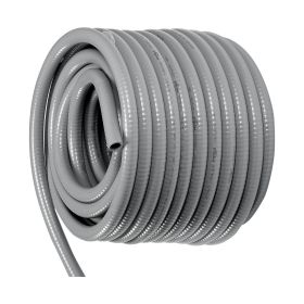 VEVOR 1/2-Inch Flexible Electrical Conduit, 100 ft, PVC Liquid-Tight Conduit Non-Metallic with 5 Straight and 5 90-Degree Conduit Connector Fittings