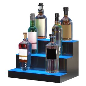 VEVOR LED Lighted Liquor Bottle Display Bar Shelf RF & App Control 16" 3-Step